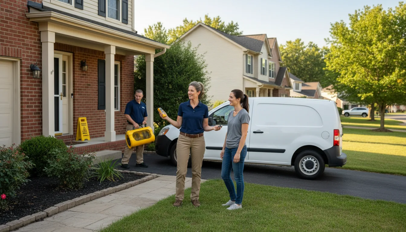 Residential water damage restoration in Annapolis, IL